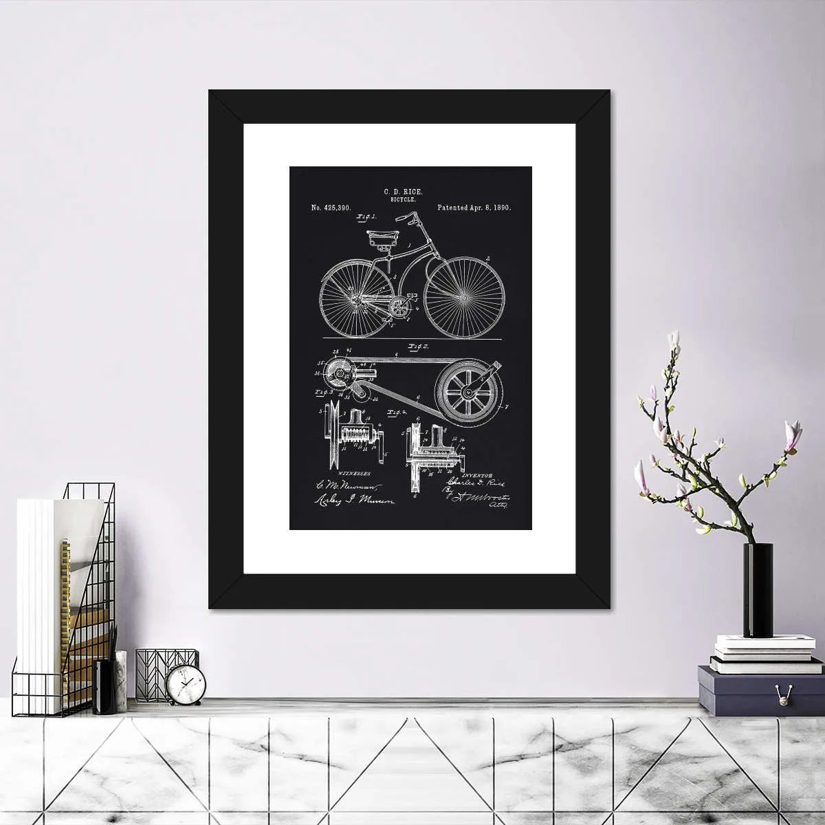 1890 Bicycle Wall Art