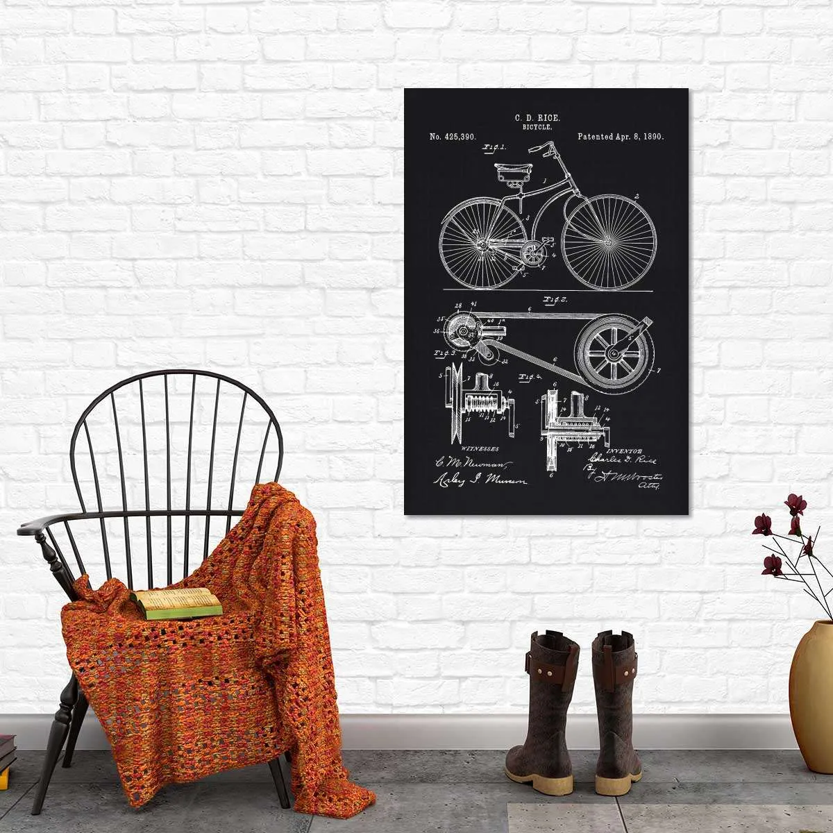 1890 Bicycle Wall Art