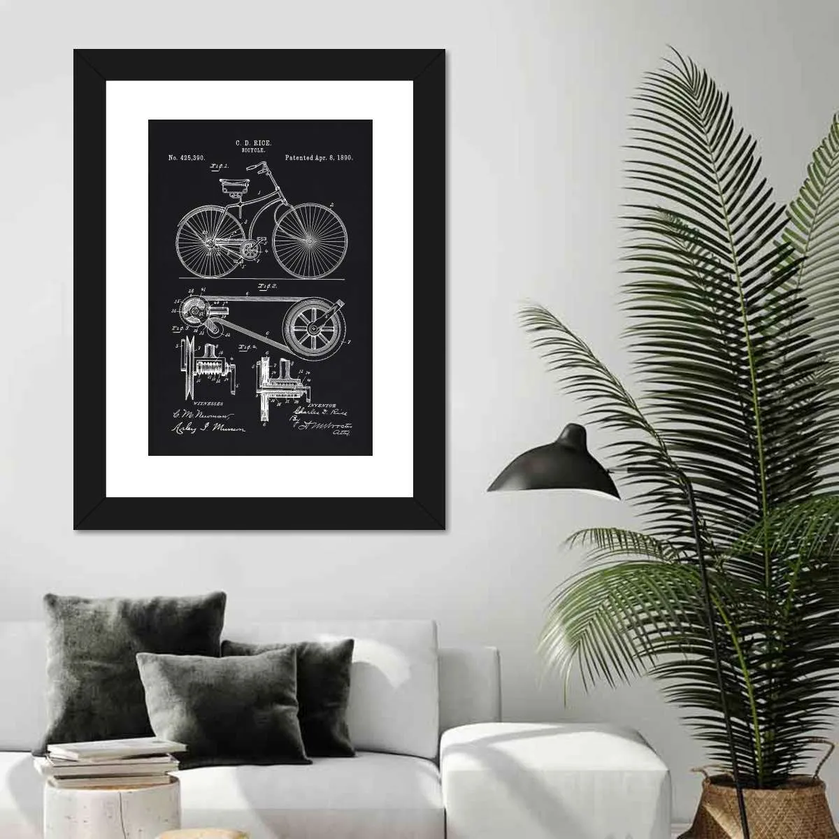 1890 Bicycle Wall Art