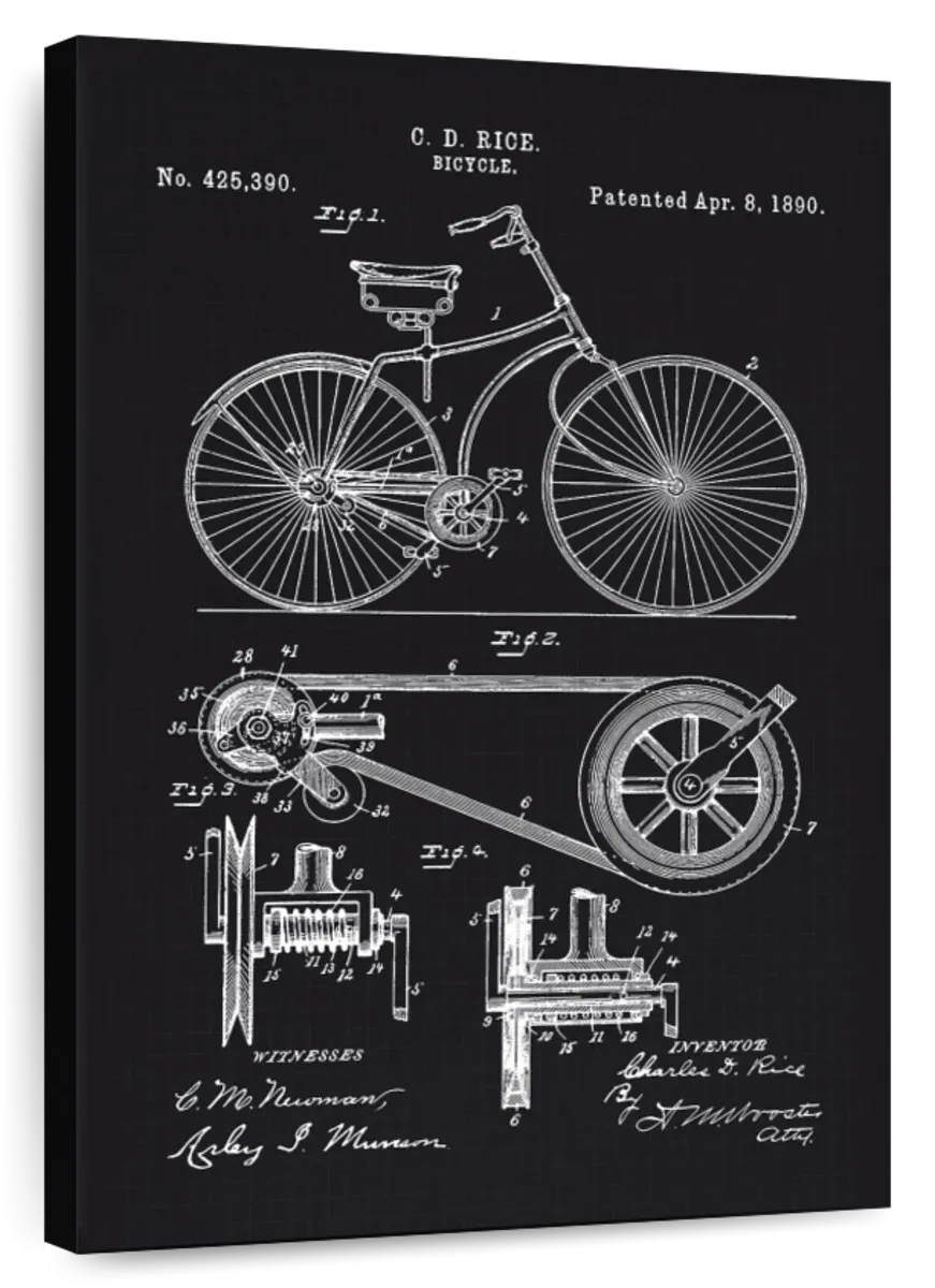 1890 Bicycle Wall Art