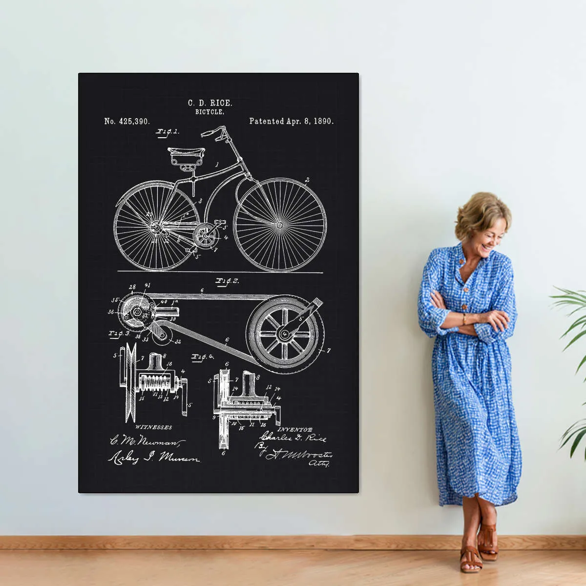 1890 Bicycle Wall Art