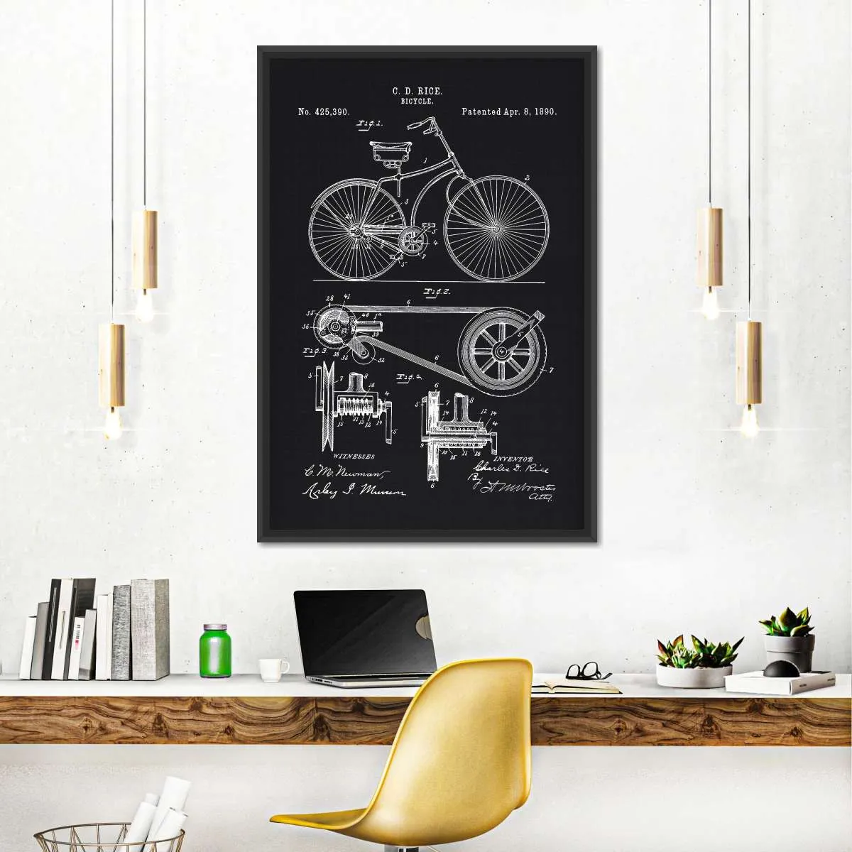 1890 Bicycle Wall Art