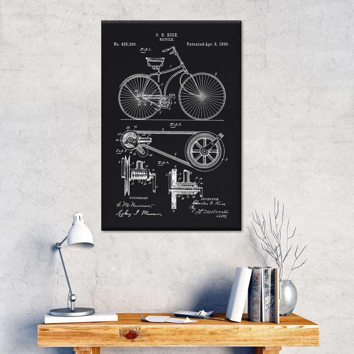 1890 Bicycle Wall Art