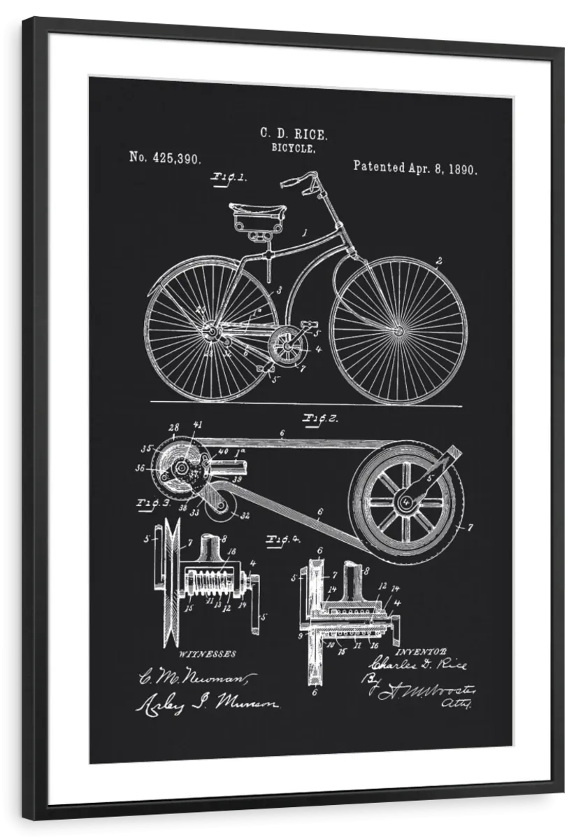 1890 Bicycle Wall Art