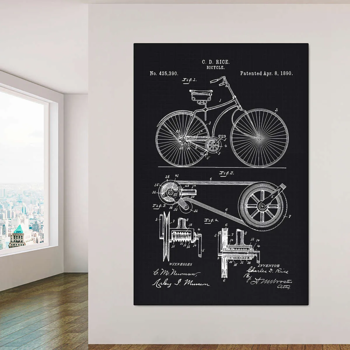 1890 Bicycle Wall Art