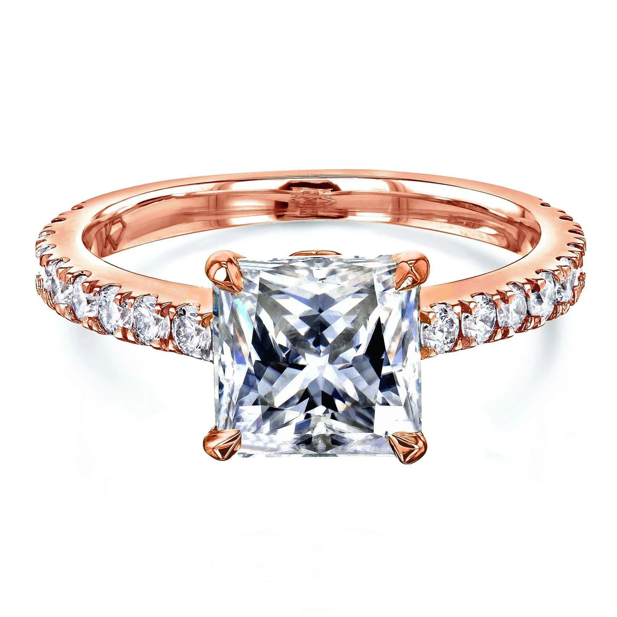 1.8ct Princess Moissanite Ring