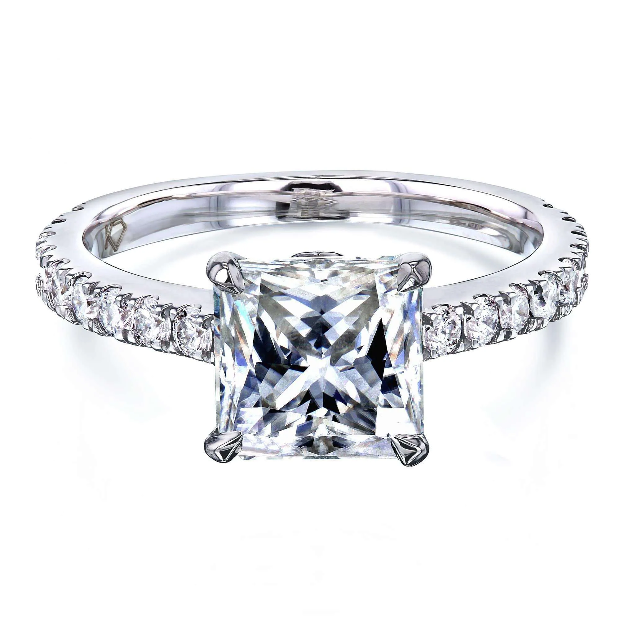 1.8ct Princess Moissanite Ring