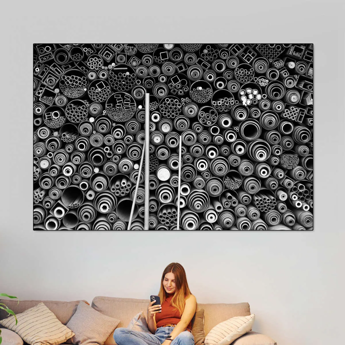 3 More Pipes Wall Art