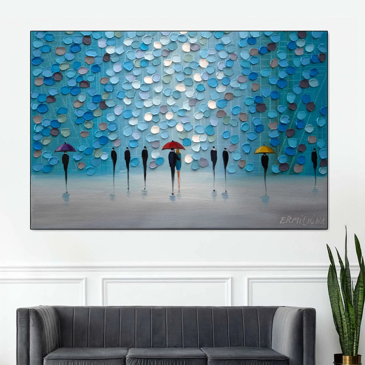 3 Tiny Umbrellas Wall Art