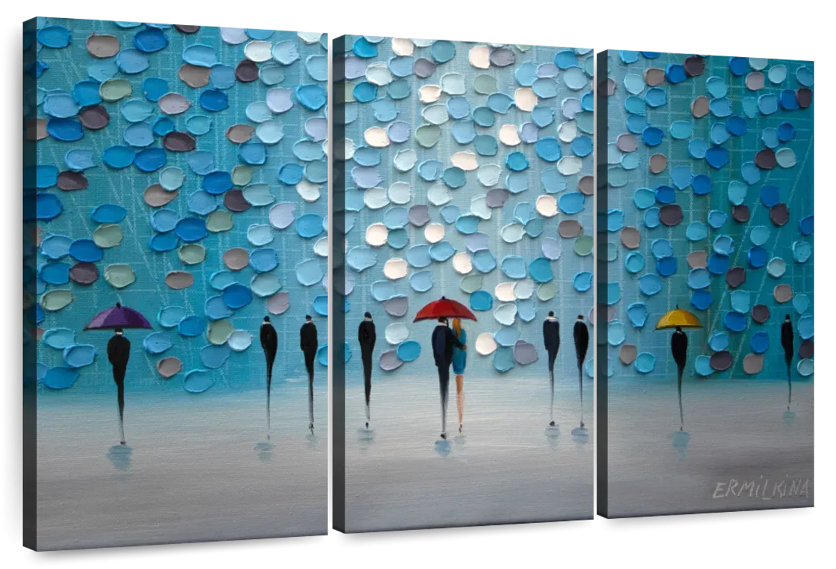 3 Tiny Umbrellas Wall Art