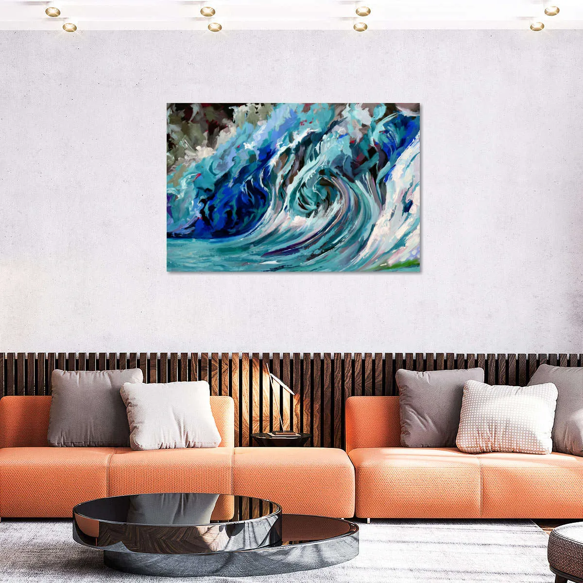 A Blue Wave Wall Art