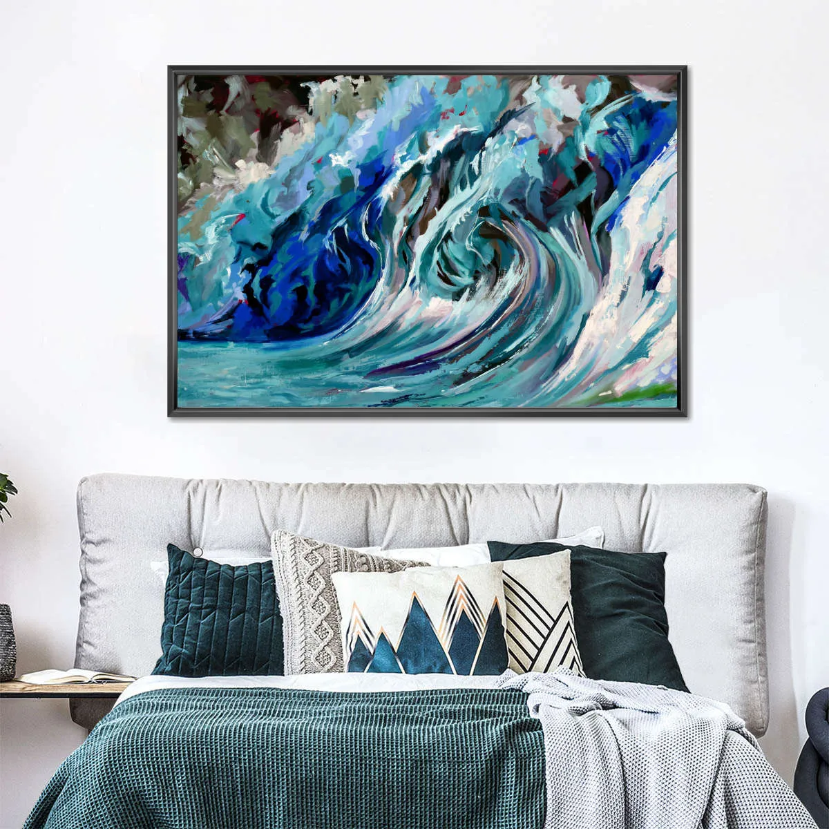 A Blue Wave Wall Art