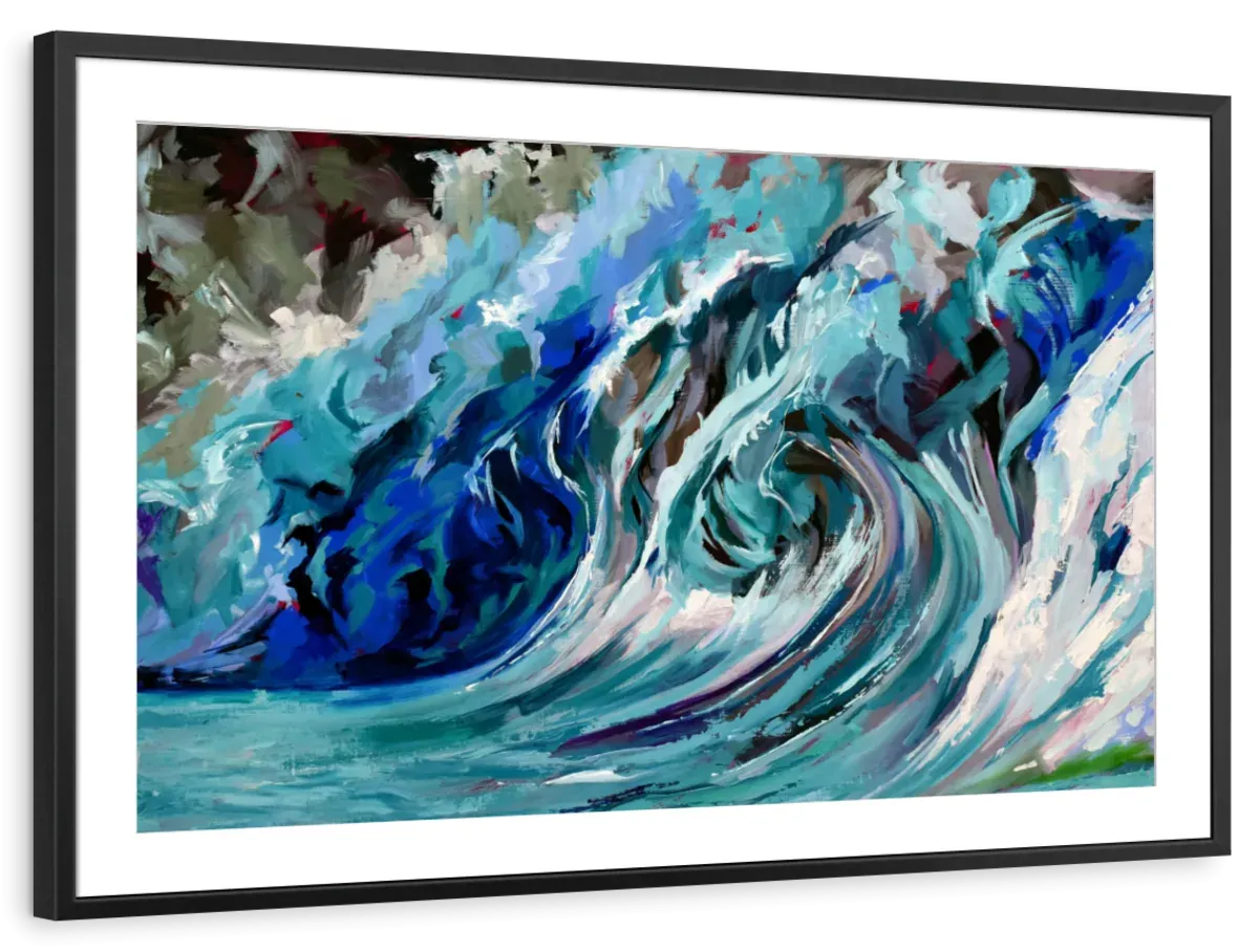 A Blue Wave Wall Art