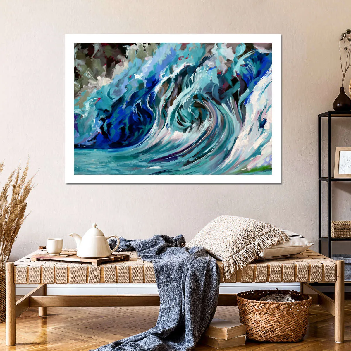 A Blue Wave Wall Art