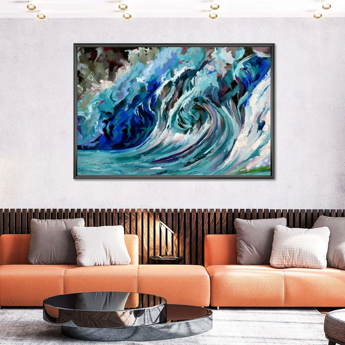 A Blue Wave Wall Art