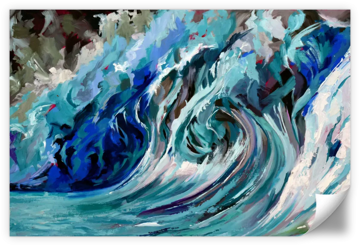 A Blue Wave Wall Art