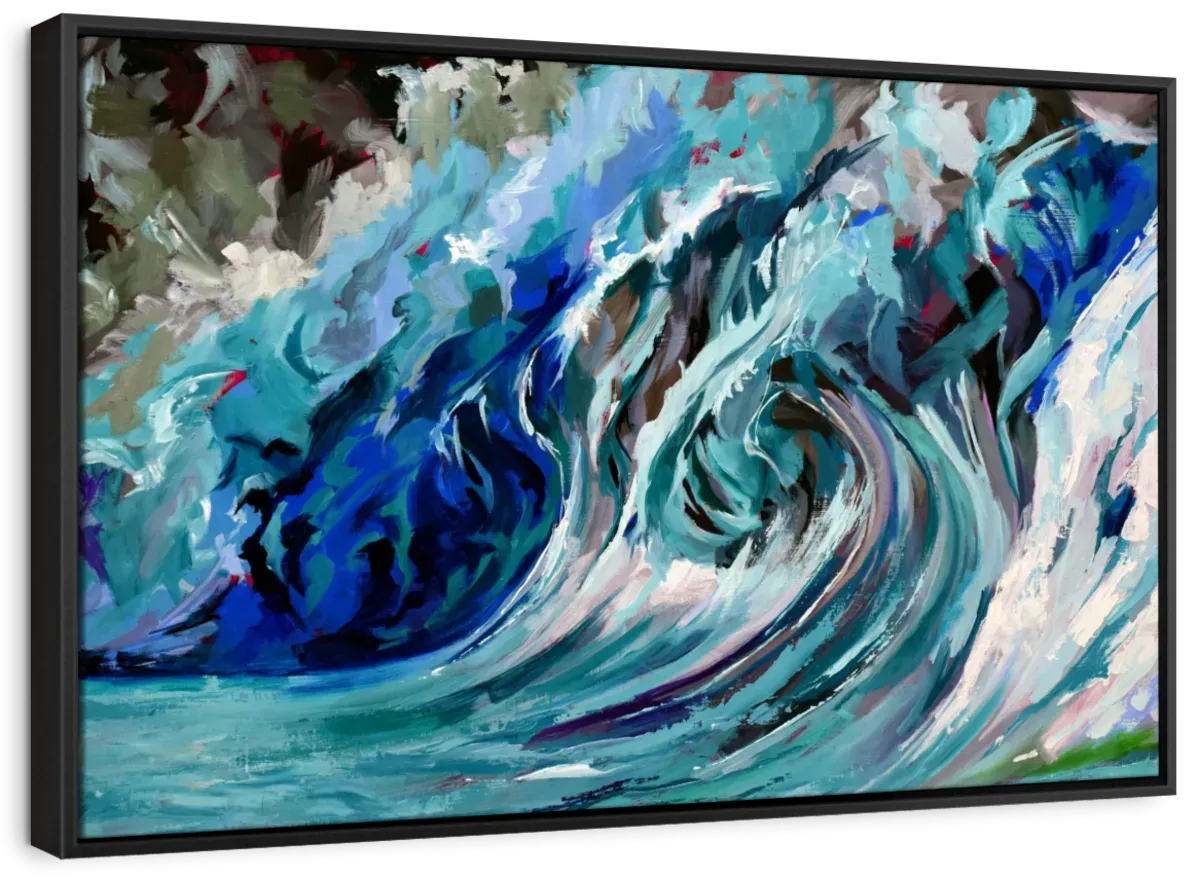 A Blue Wave Wall Art