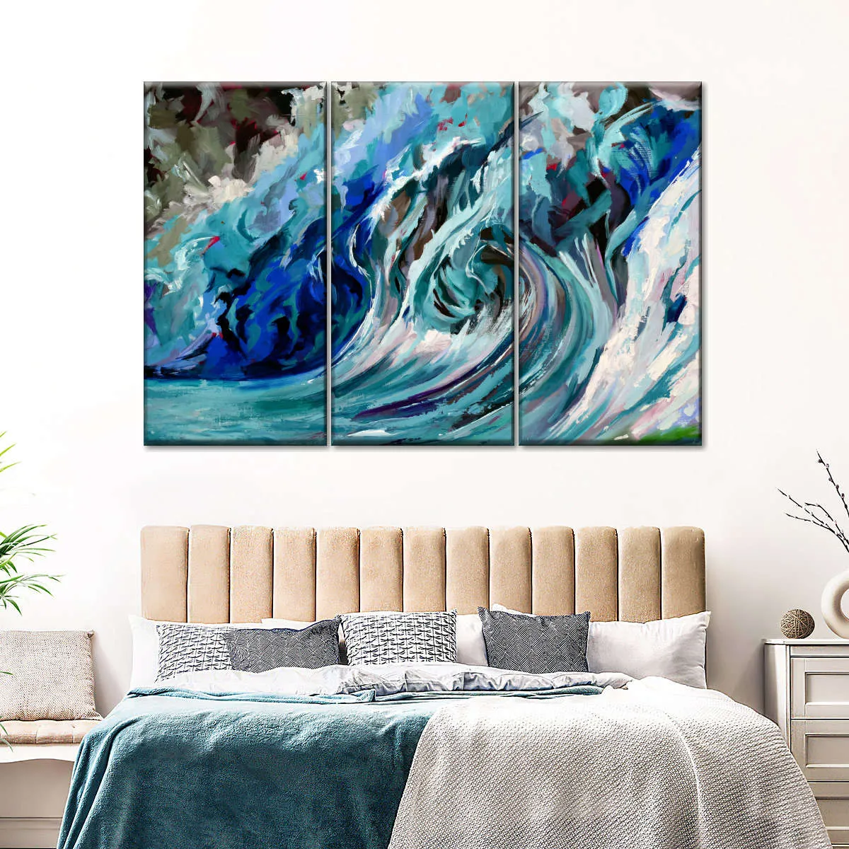 A Blue Wave Wall Art