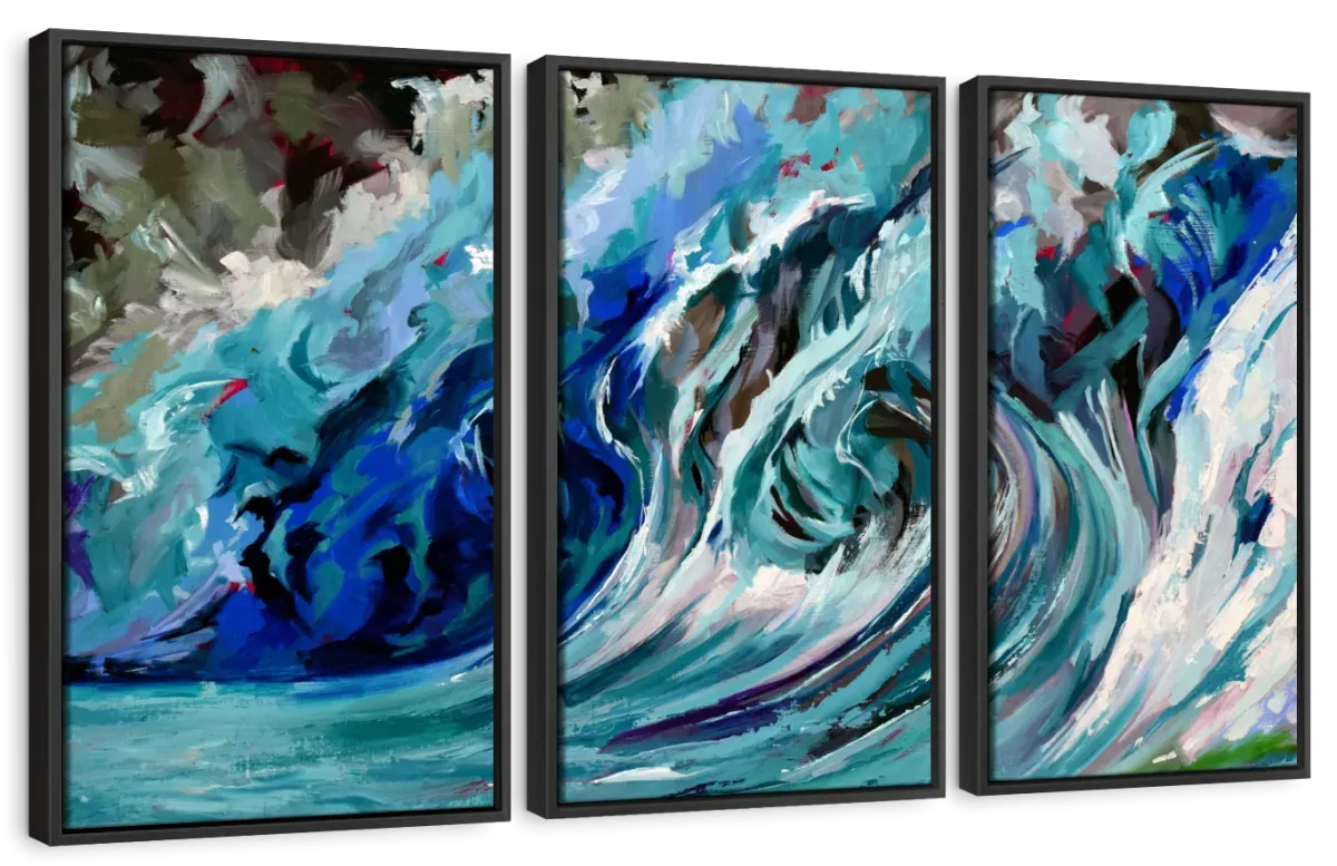 A Blue Wave Wall Art