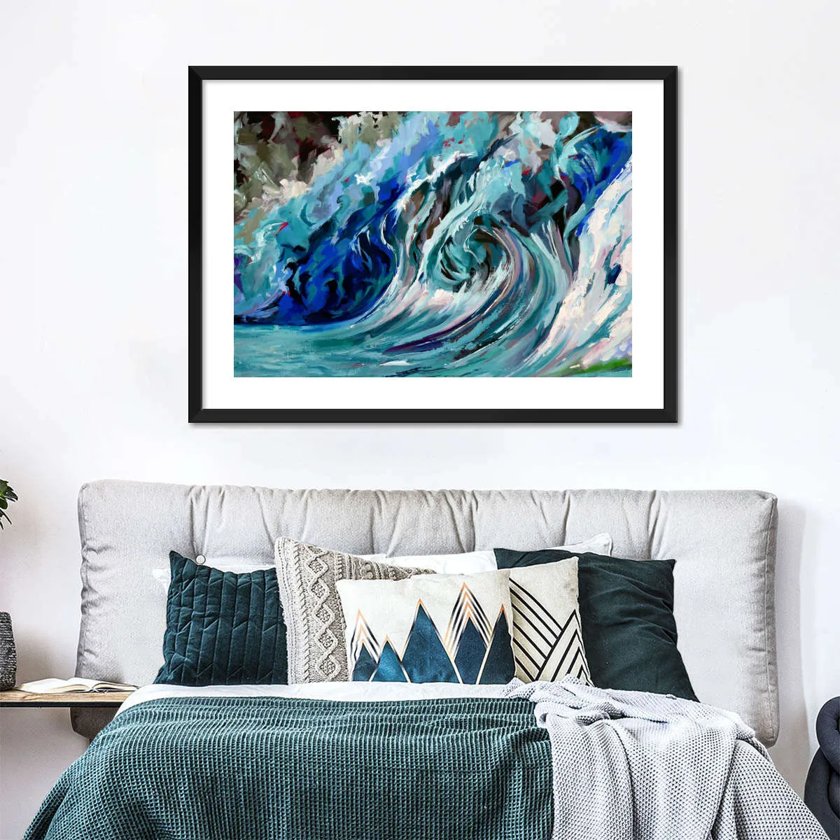 A Blue Wave Wall Art