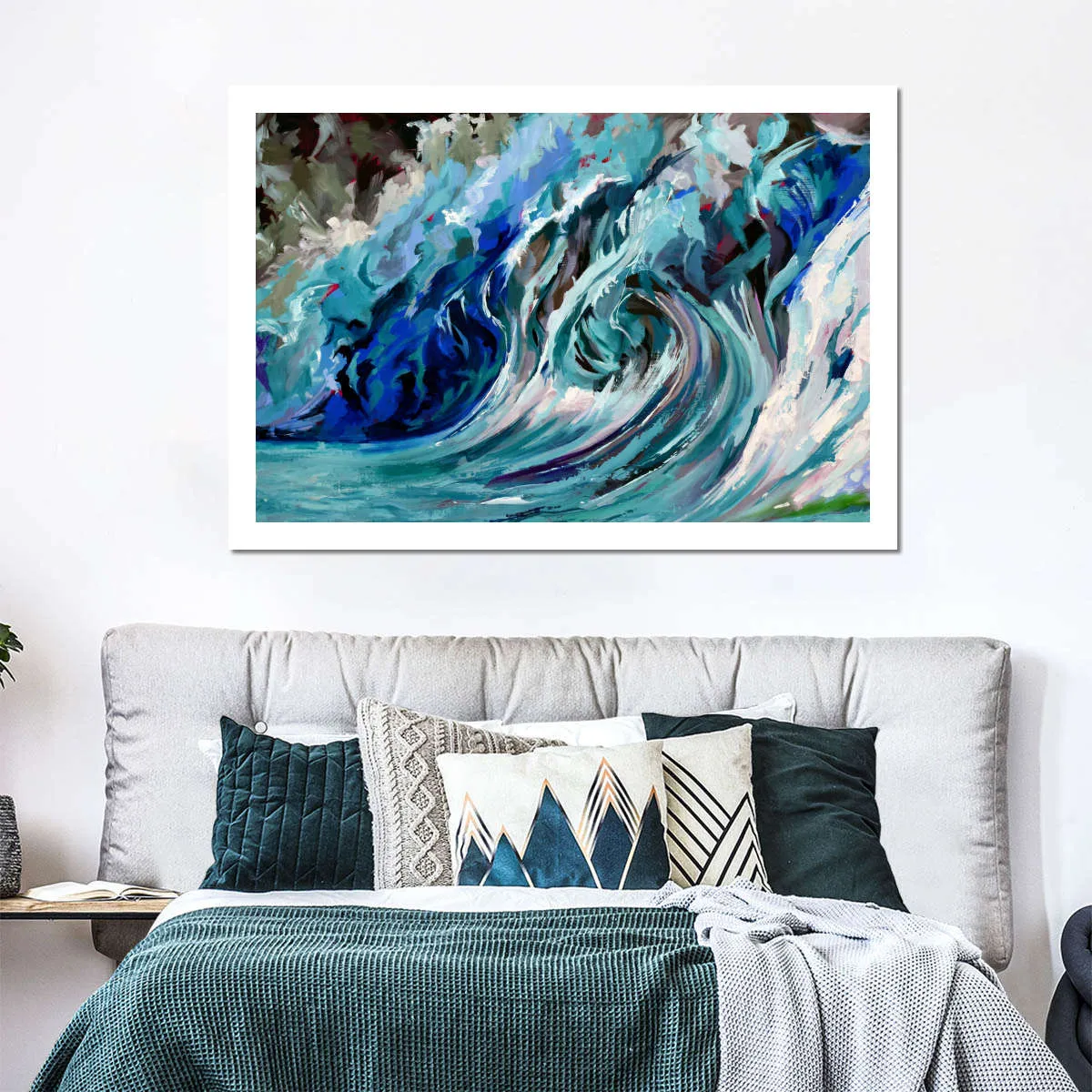 A Blue Wave Wall Art