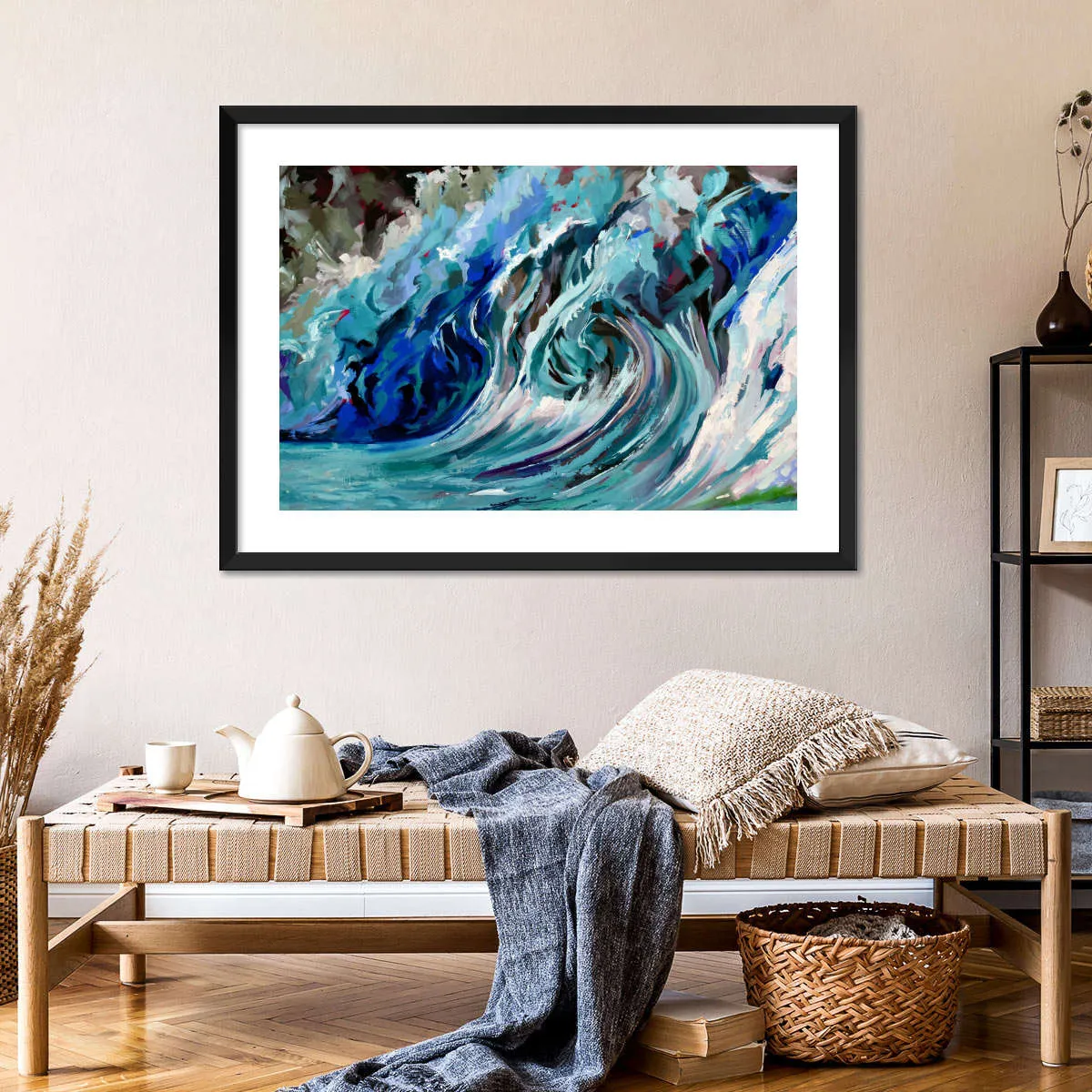 A Blue Wave Wall Art