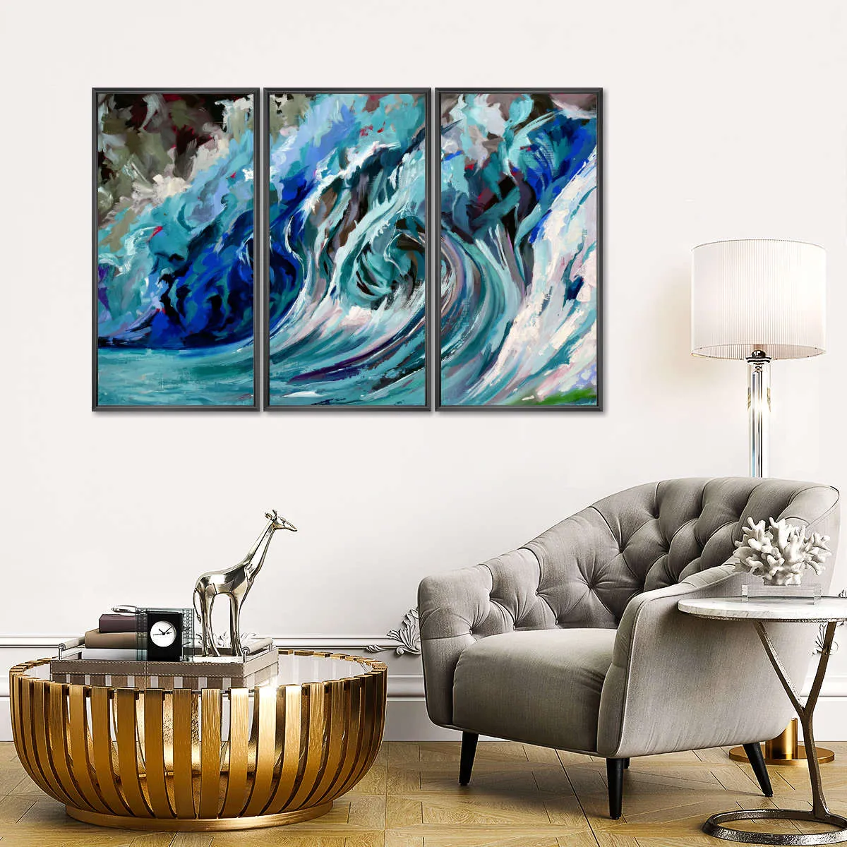 A Blue Wave Wall Art