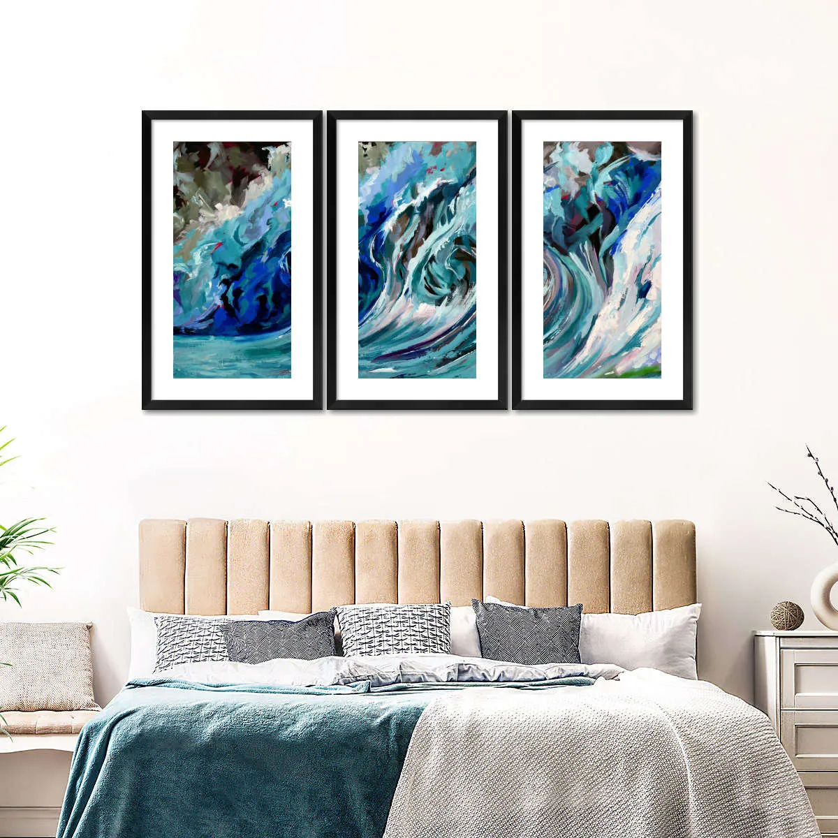 A Blue Wave Wall Art