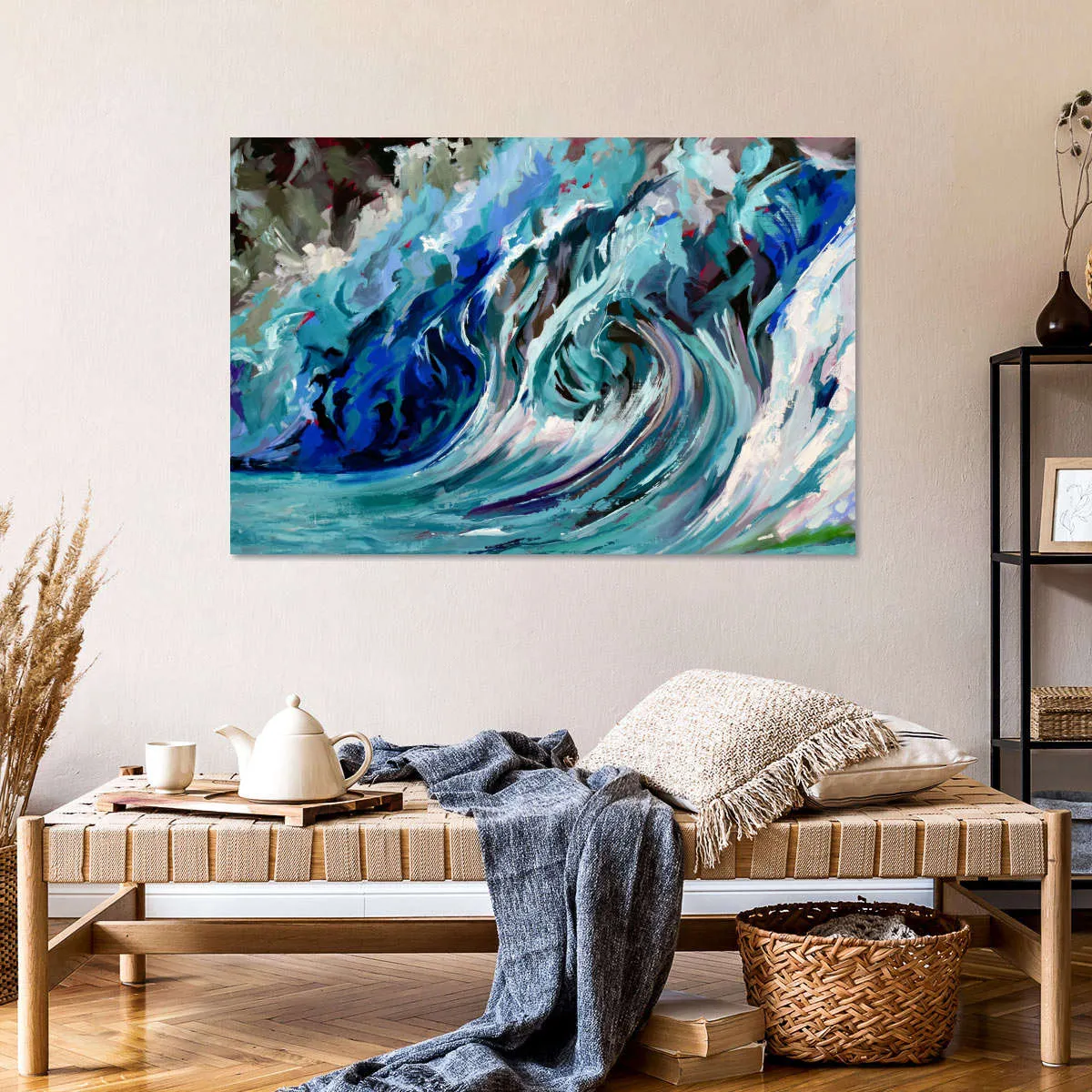 A Blue Wave Wall Art