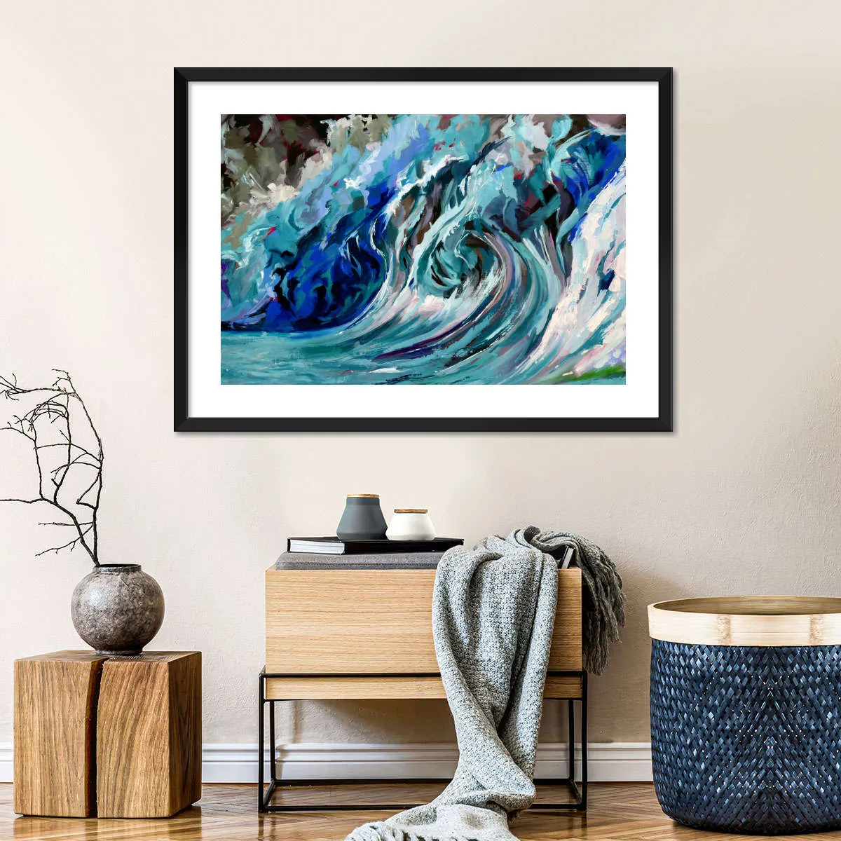 A Blue Wave Wall Art