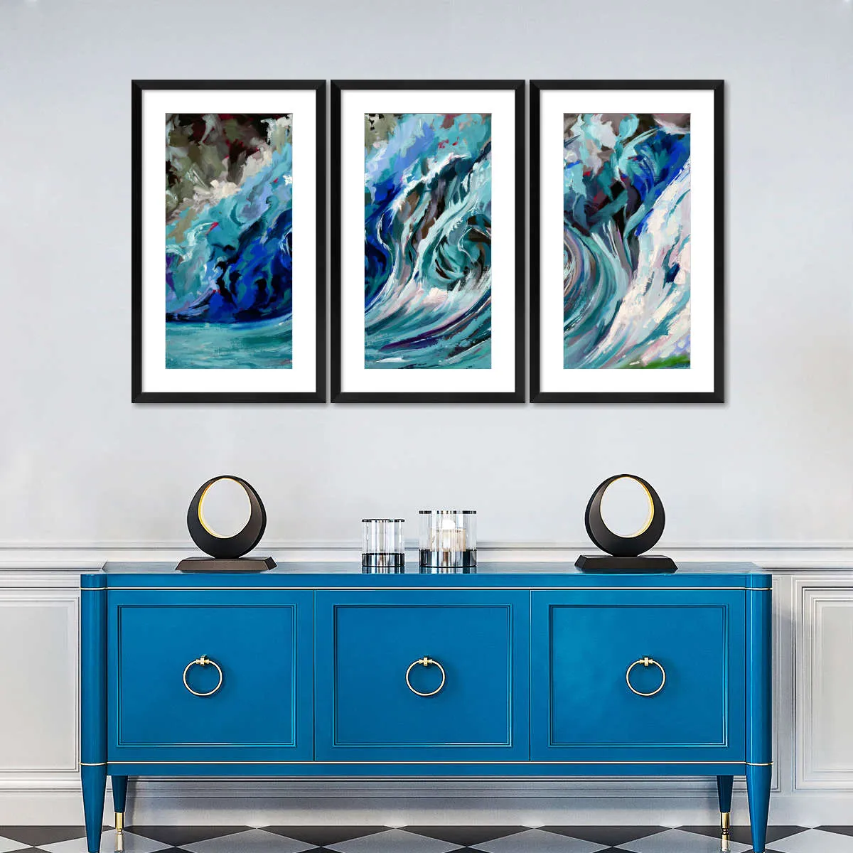 A Blue Wave Wall Art