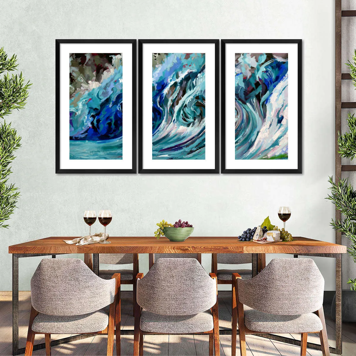 A Blue Wave Wall Art