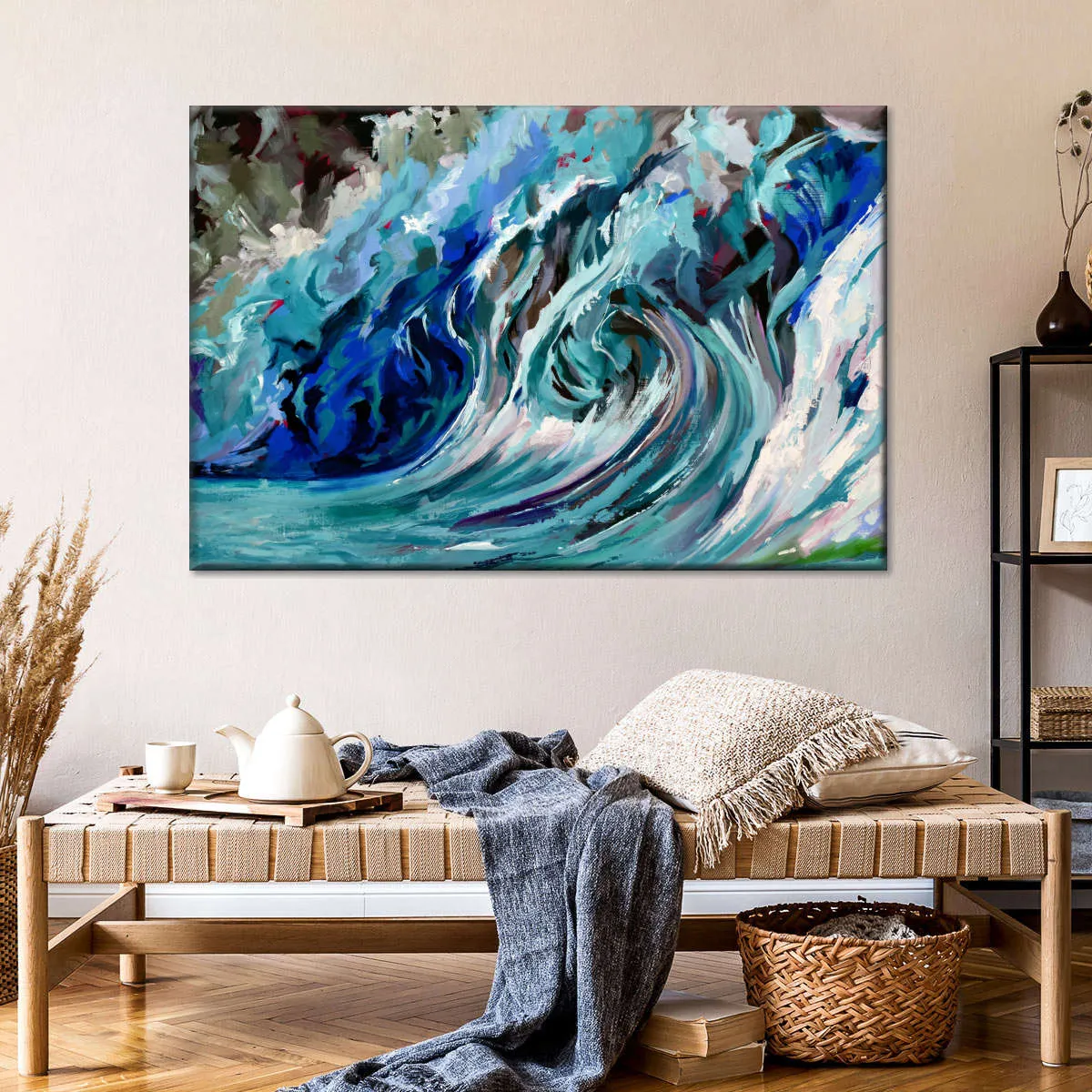 A Blue Wave Wall Art