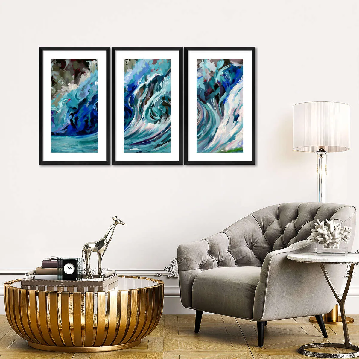 A Blue Wave Wall Art