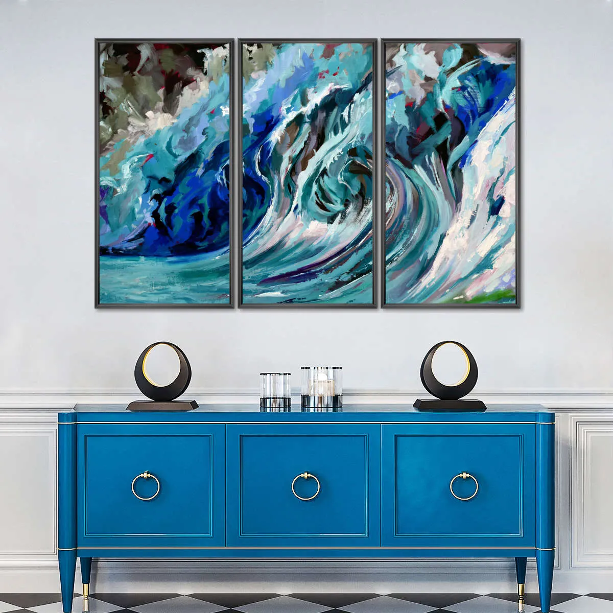 A Blue Wave Wall Art