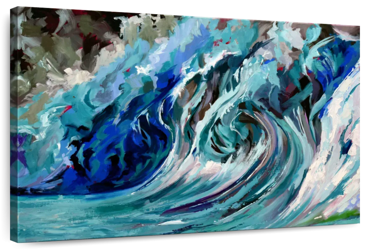 A Blue Wave Wall Art