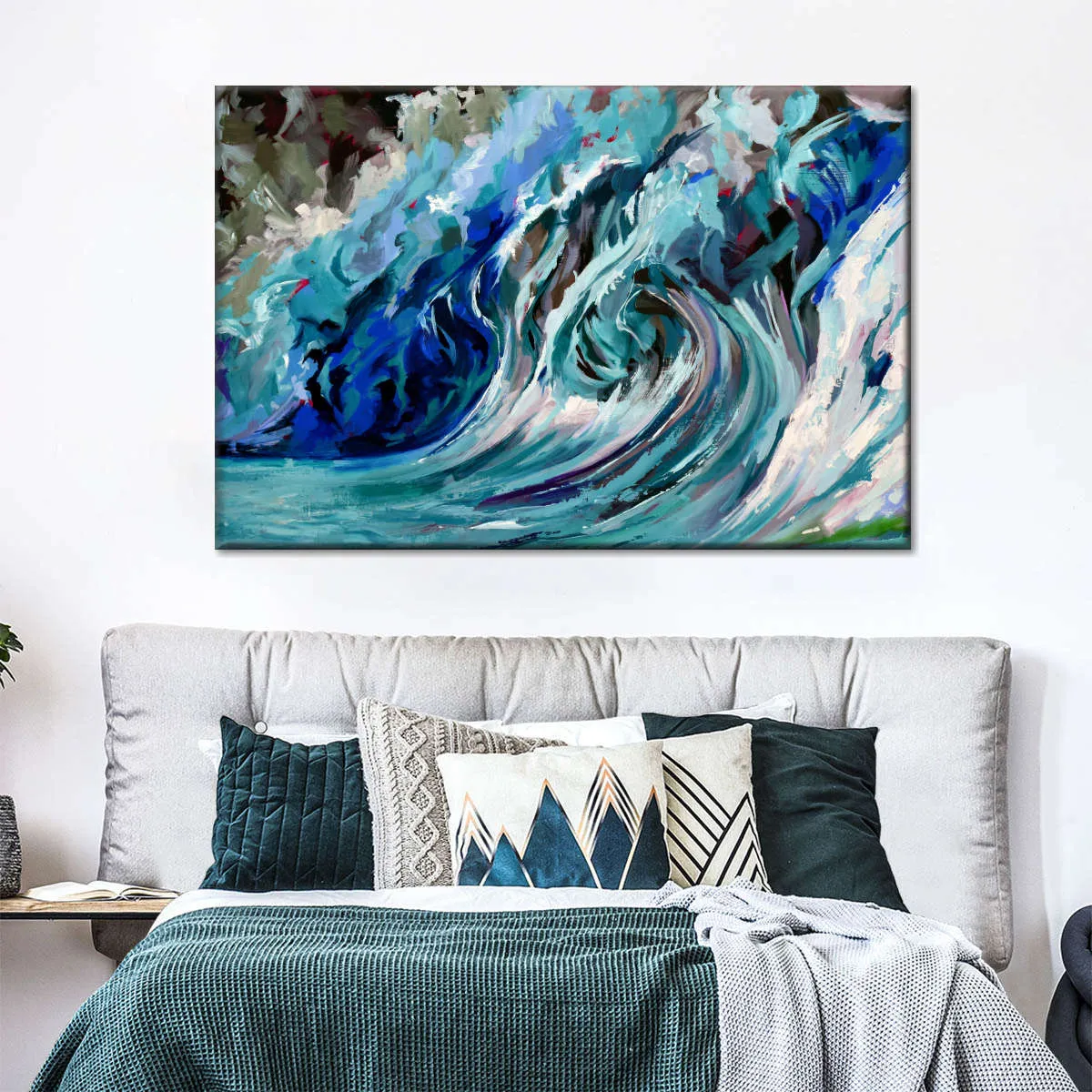 A Blue Wave Wall Art