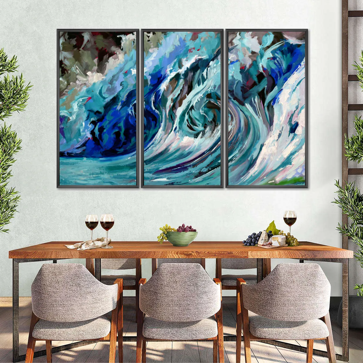 A Blue Wave Wall Art