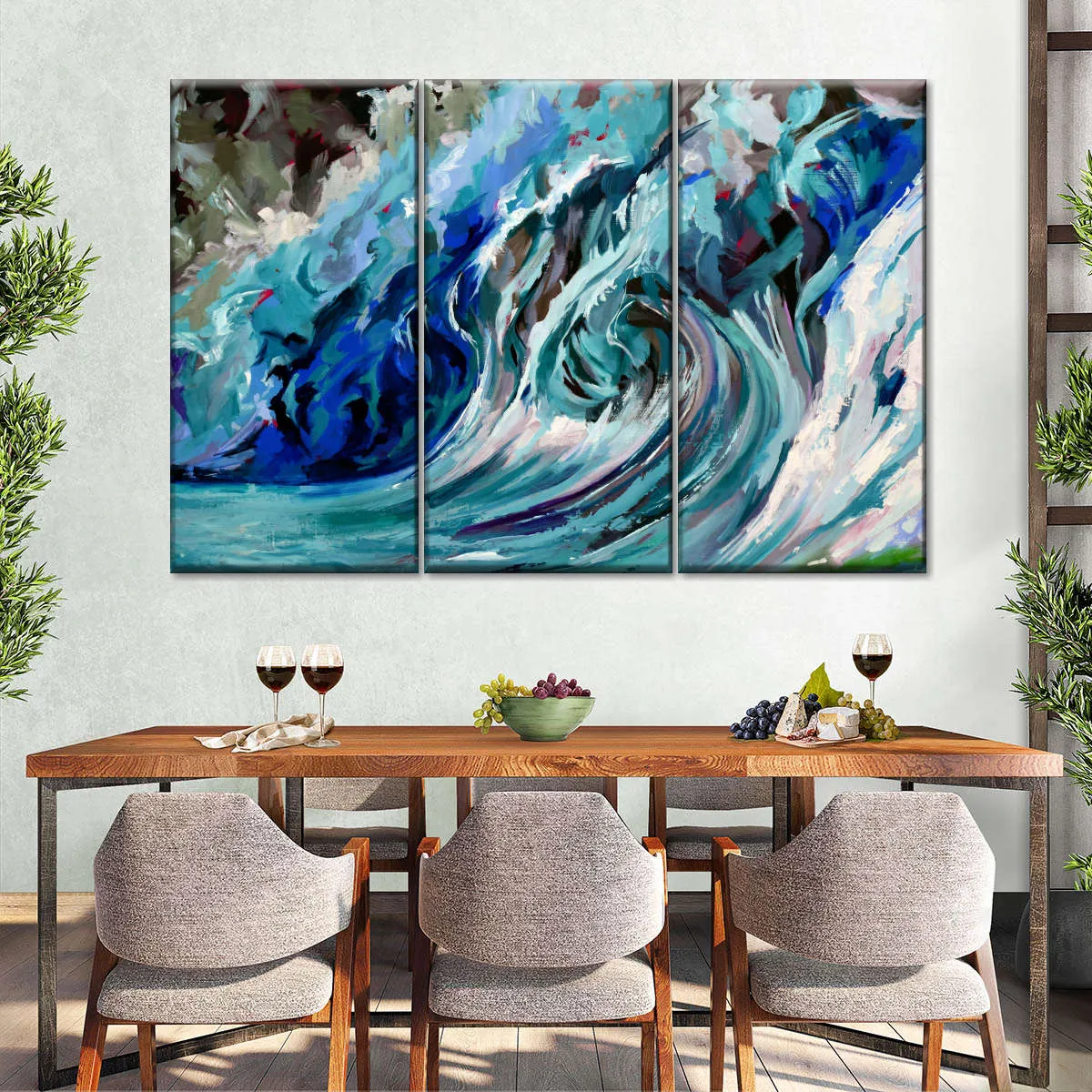 A Blue Wave Wall Art