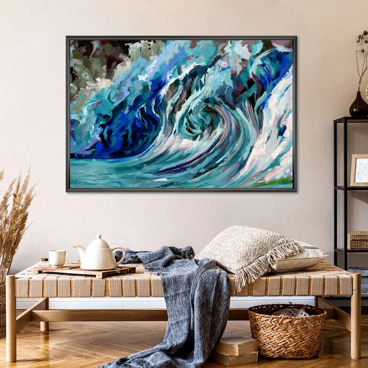 A Blue Wave Wall Art