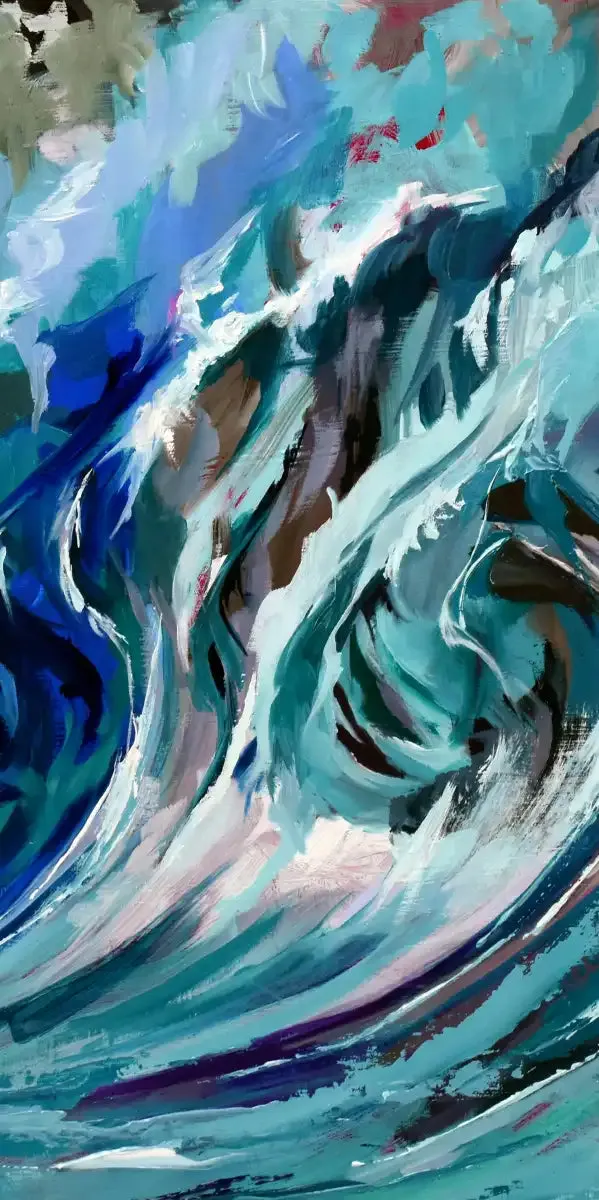 A Blue Wave Wall Art