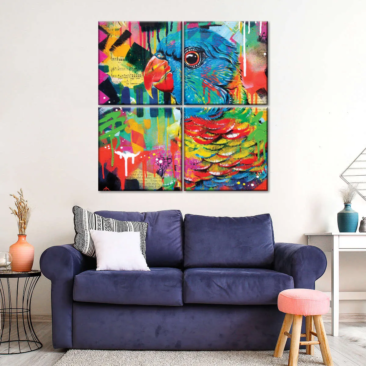 A Chattering Rainbow Wall Art