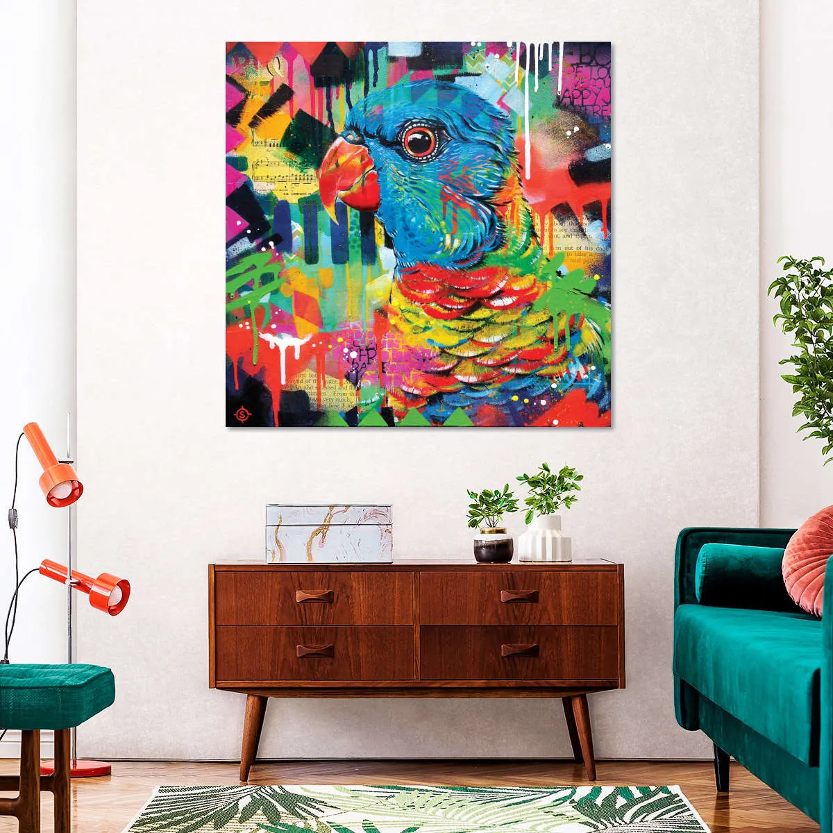 A Chattering Rainbow Wall Art