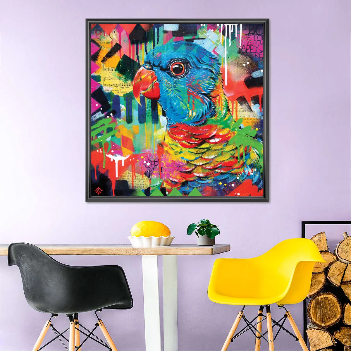 A Chattering Rainbow Wall Art