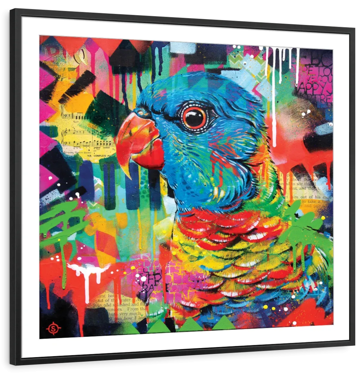 A Chattering Rainbow Wall Art