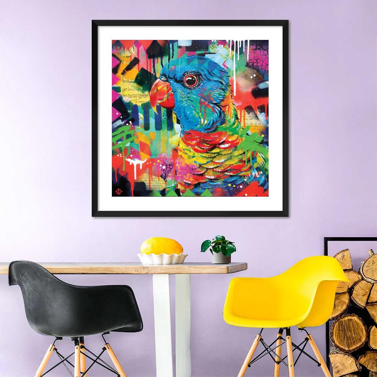 A Chattering Rainbow Wall Art