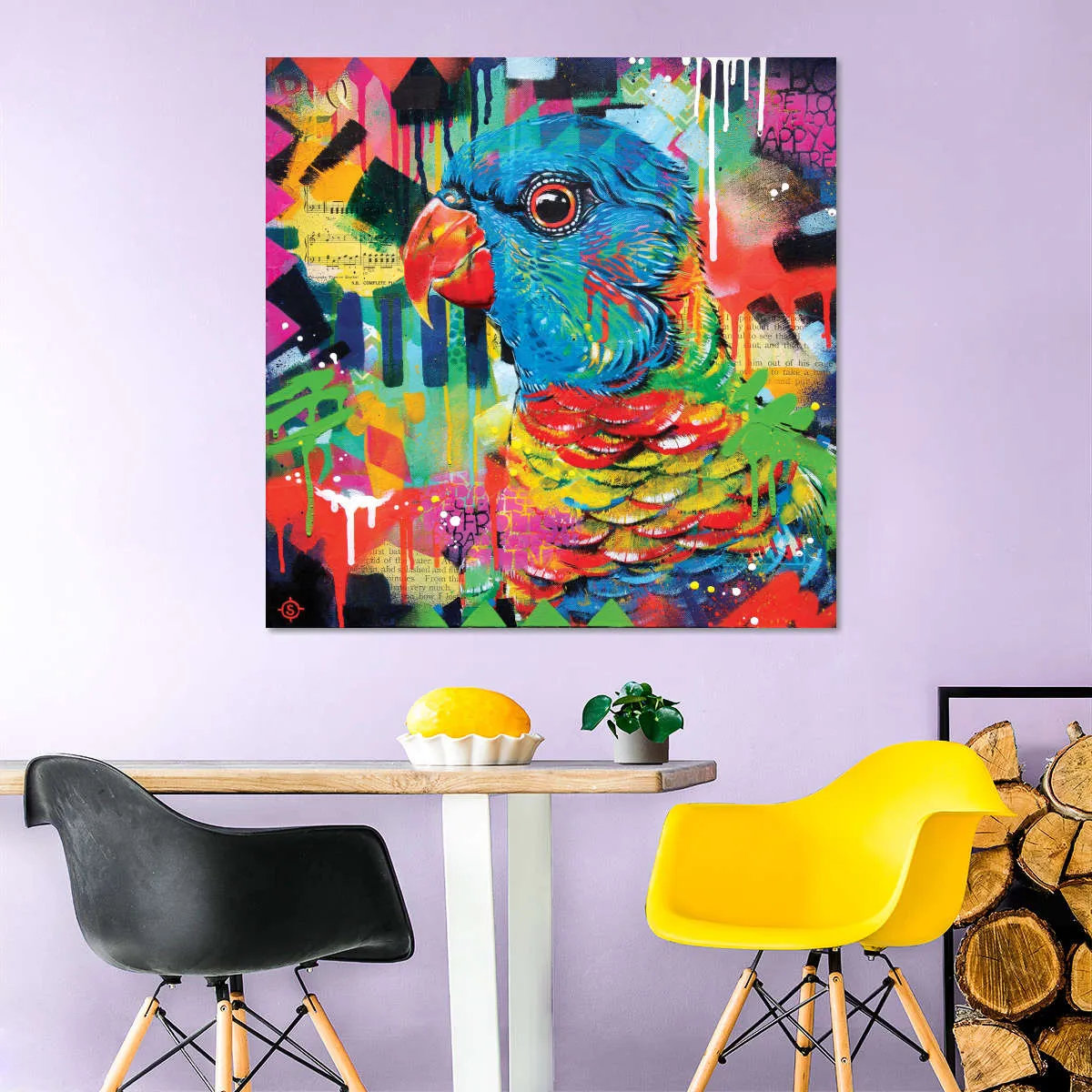 A Chattering Rainbow Wall Art