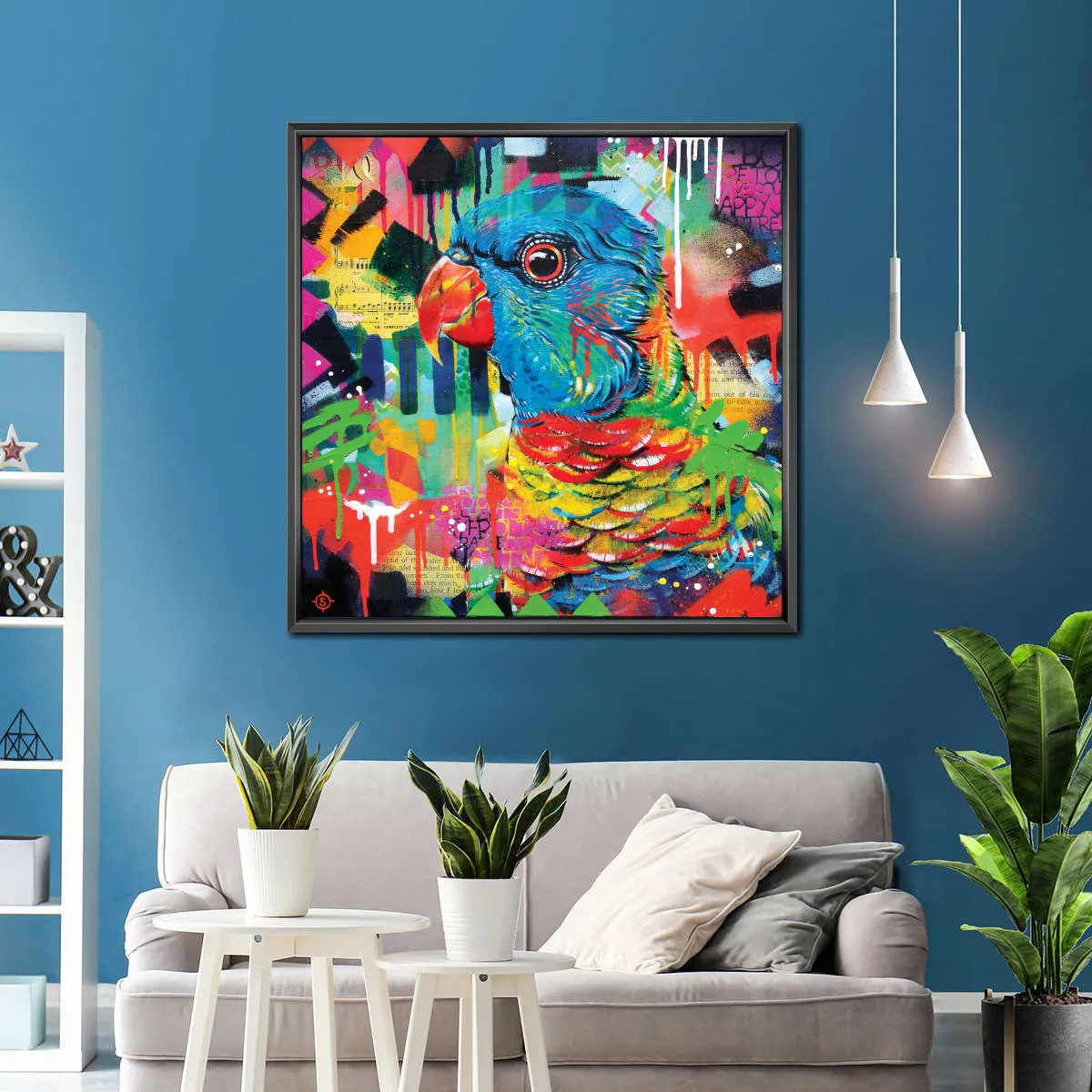 A Chattering Rainbow Wall Art