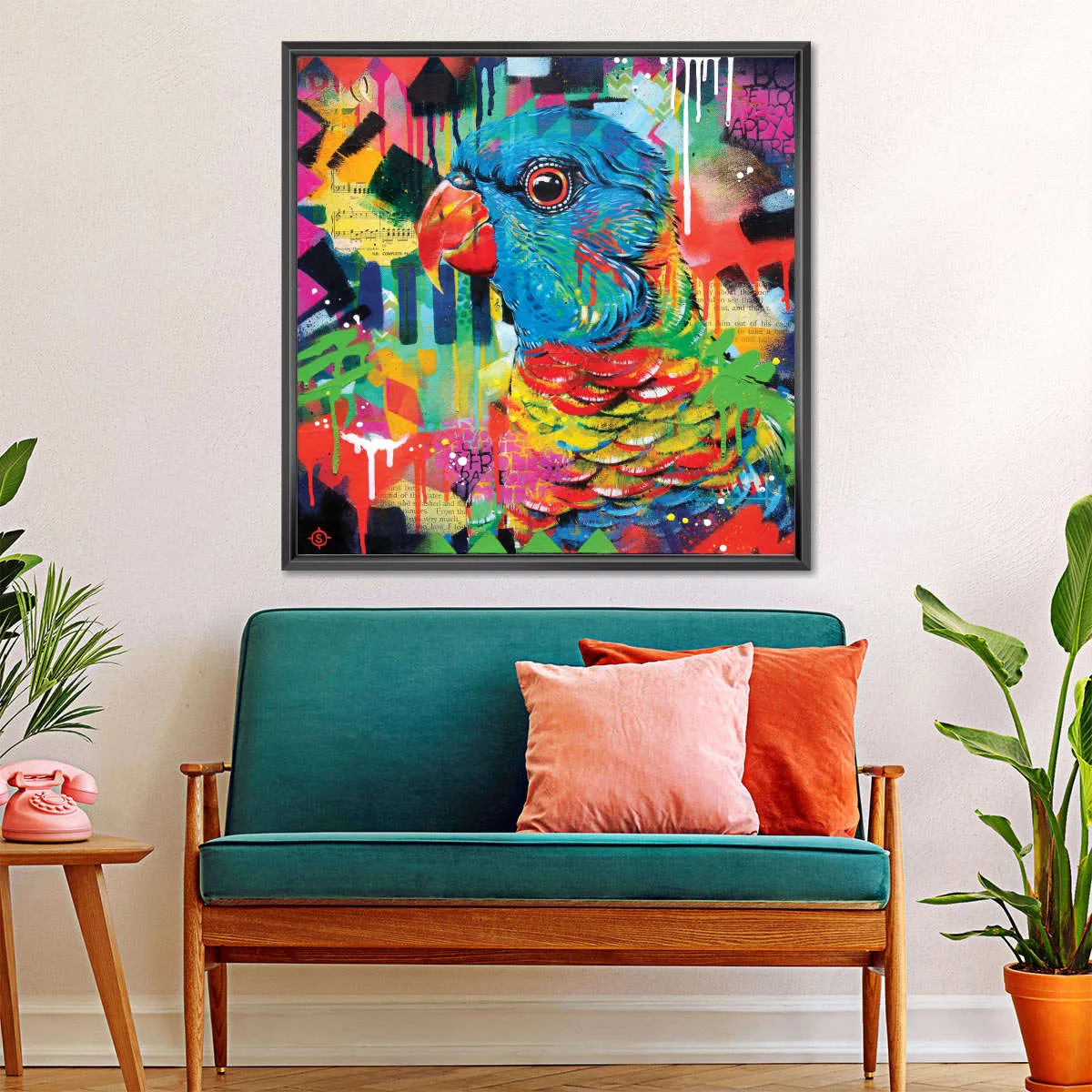 A Chattering Rainbow Wall Art