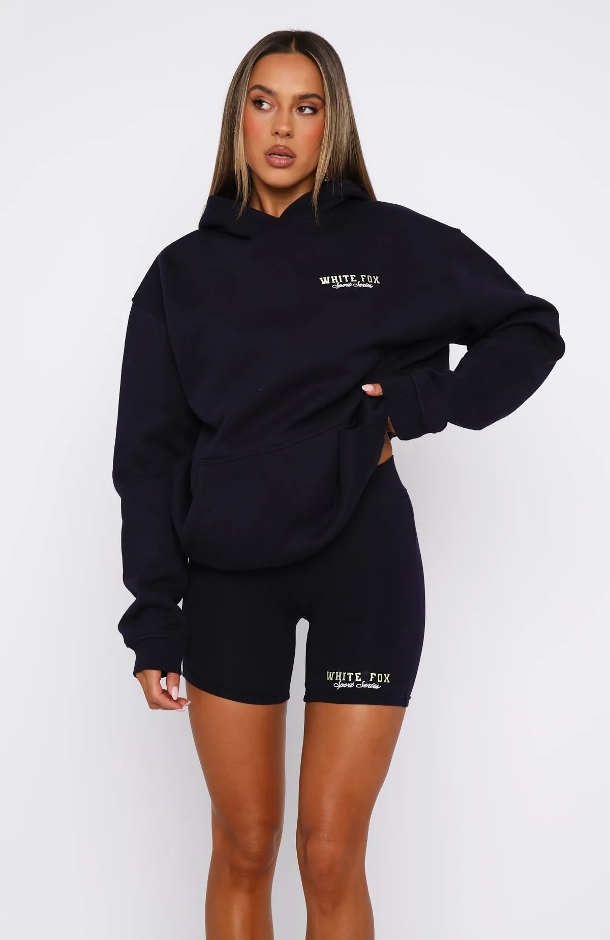 A Power Move Oversized Hoodie Navy